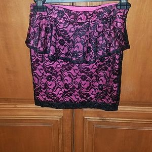 New! Peplum mini skirt